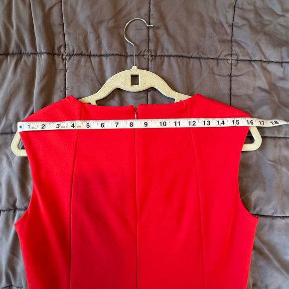 Calvin Klein red sheath dress size 10 - Picture 9 of 11